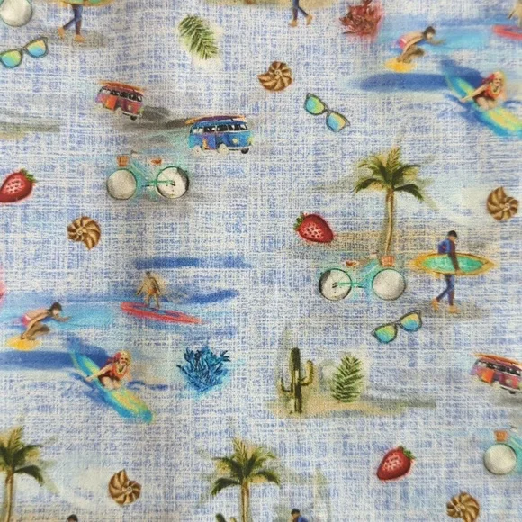 Bugatchi classic fit shirt, Kapalua short sleeves button, surfer design, med (?) - Picture 8 of 15